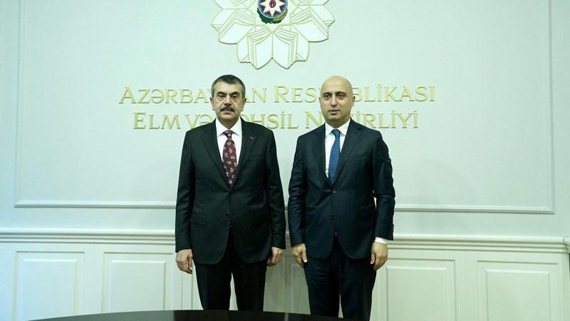 Bakan Tekin, Azerbaycanlı mevkidaşı Amrullayev ile görüştü