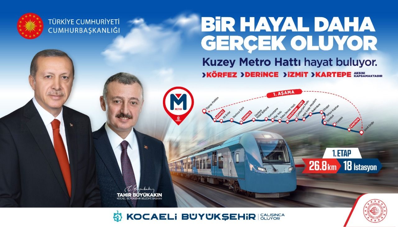 Büyükakın'dan Kuzey Metro Hattı açıklaması