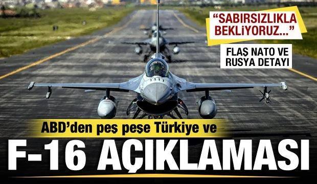 Son Dakika: ABD'den son dakika F-16 kararı!