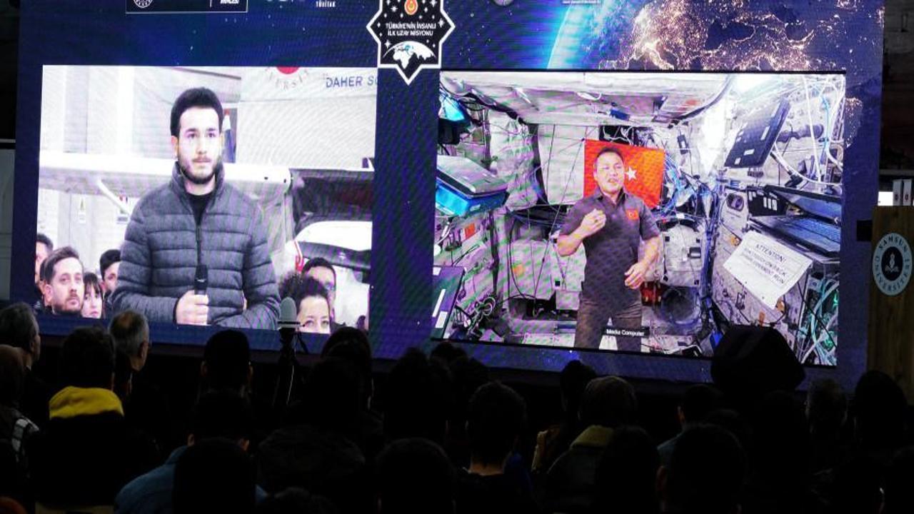 Astronot Alper Gezeravcı, uzaydan Samsun’a bağlandı
