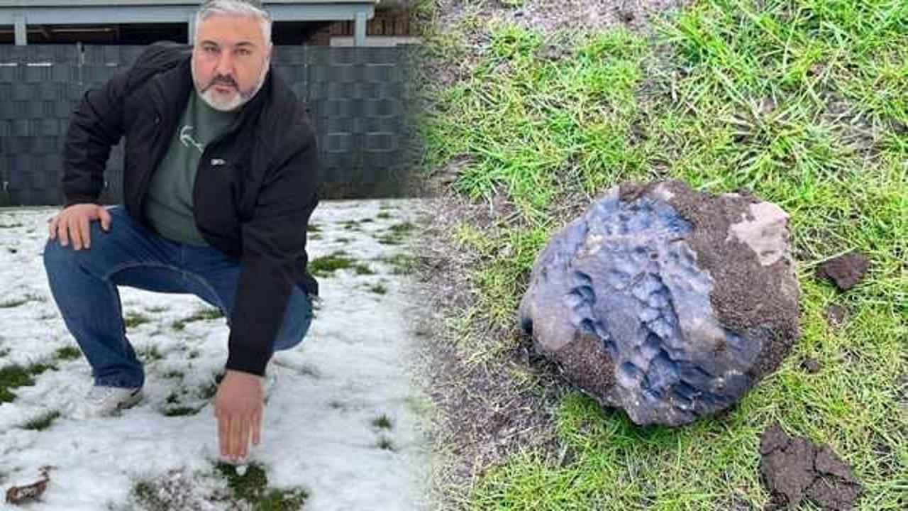 Bahçesine göktaşı düşen Türk zengin oldu