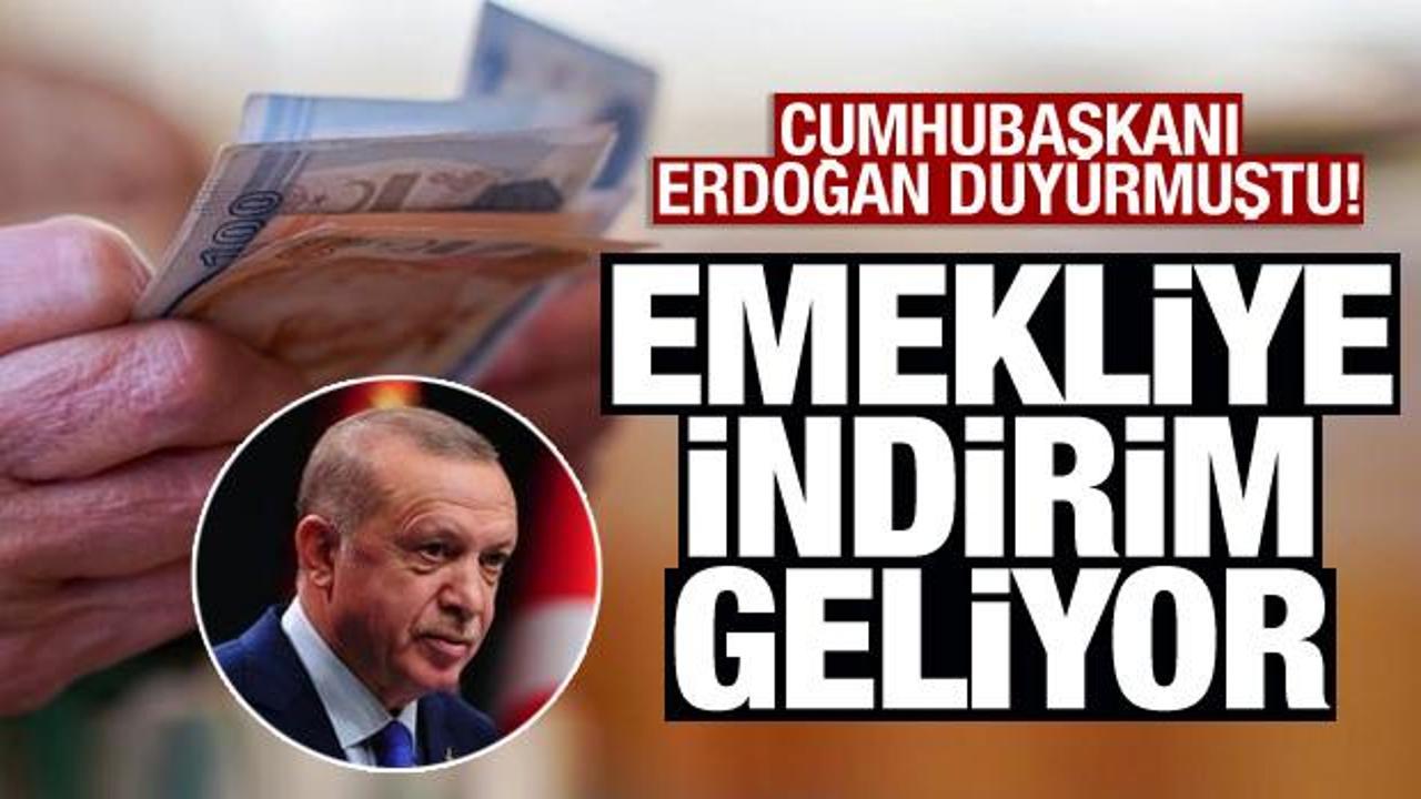 Cumhurbaşkanı Erdoğan açıklamıştı! Emeklilere indirim imkanı