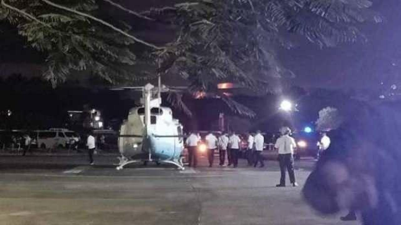 Konsere helikopterle giden devlet başkanına tepki yağdı