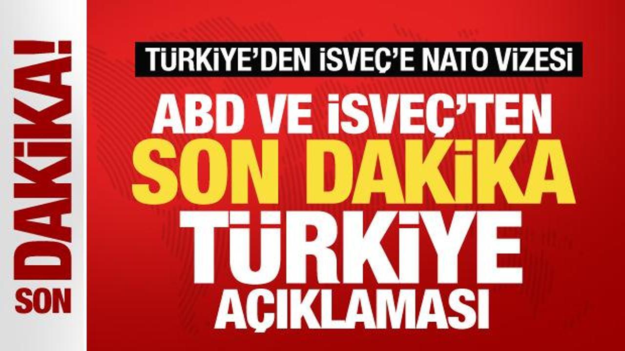 Türkiye’den İsveç’e NATO vizesi! ABD ve İsveç’ten son dakika Türkiye açıklaması