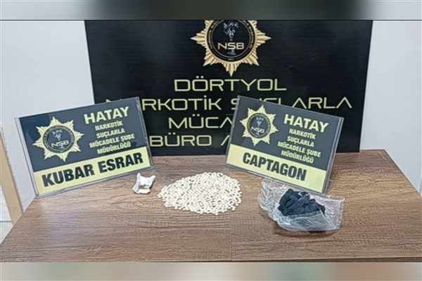 Hatay’da 944 adet captagon ele geçirildi