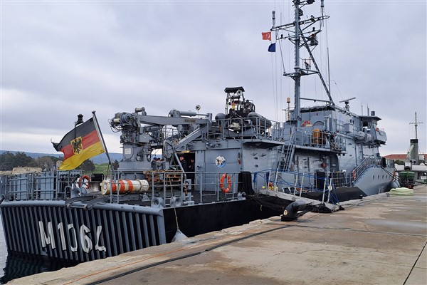 FGS GROMITZ mayın avlama gemisi,  Çanakkale’ye liman ziyareti gerçekleştirdi