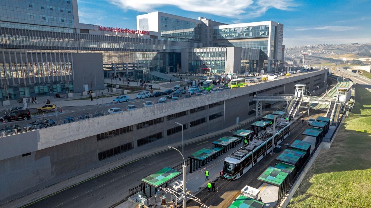 Kocaeli Şehir Hastanesi Tramvay Hattı'nda ilk test sürüşü