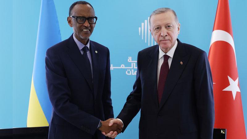 Cumhurbaşkanı Erdoğan, Ruanda Cumhurbaşkanı Kagame ile görüştü