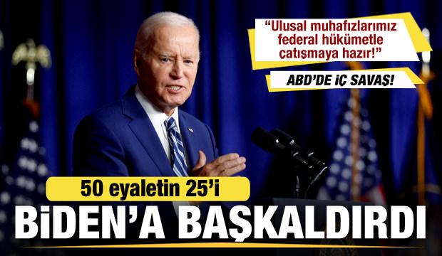 ABD'de kriz büyüyor! 14 eyalet valisinden Biden'ı yıkan karar! Tüm ülkeye duyurdular