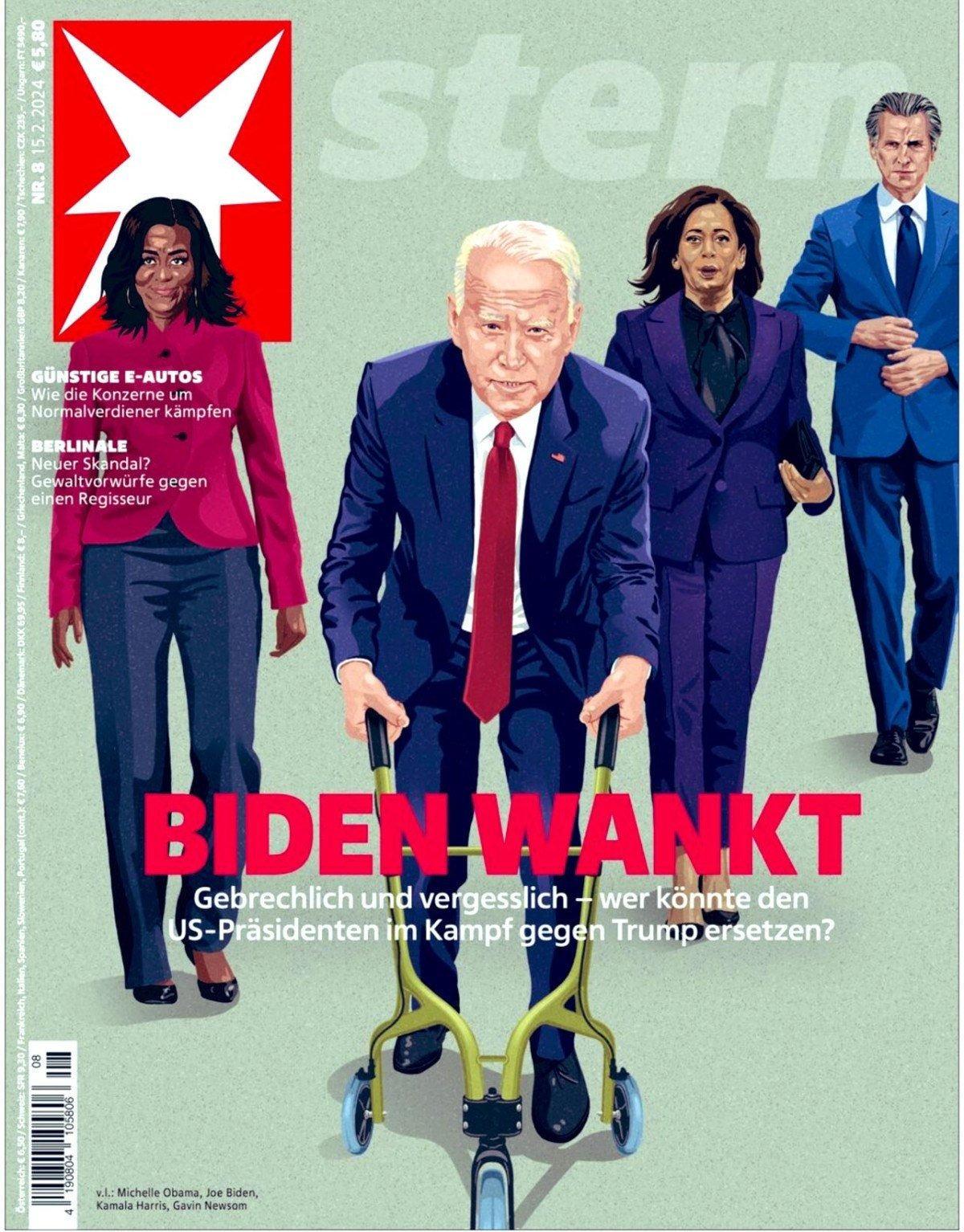 Stern dergisi Biden'ı çizdi