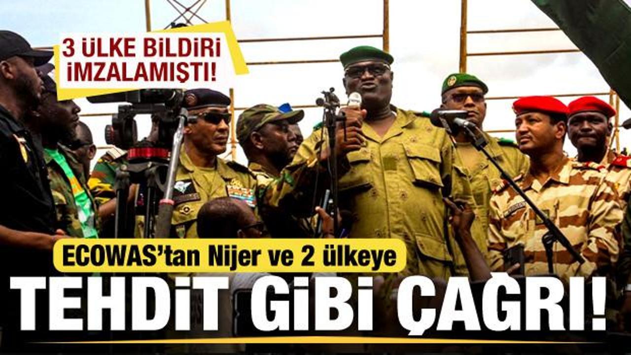 ECOWAS’tan Nijer, Burkina Faso ve Mali açıklaması! 3 ülkeye tehdit gibi çağrı