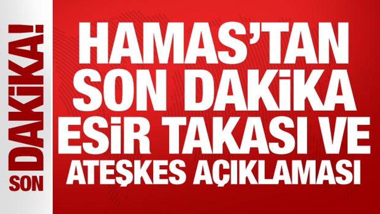 Hamas, 45 gün sürecek 3 aşamalı esir takası ve ateşkes planını kabul etti