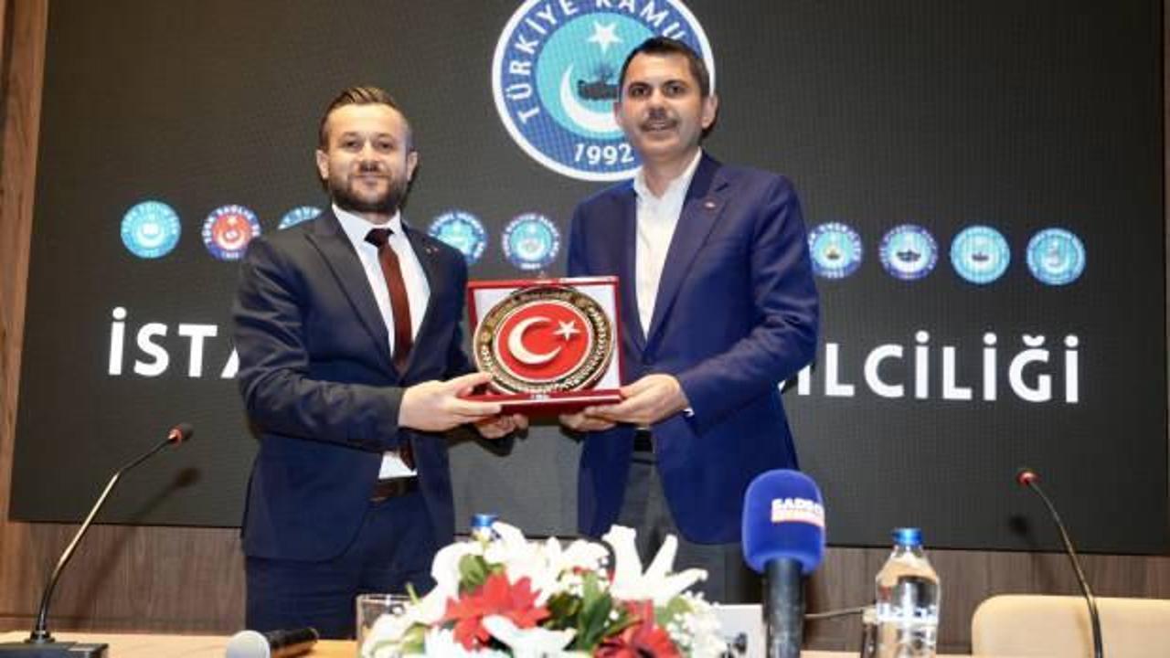 İBB Başkan adayı Kurum, Kamu-Sen’i ziyaret etti