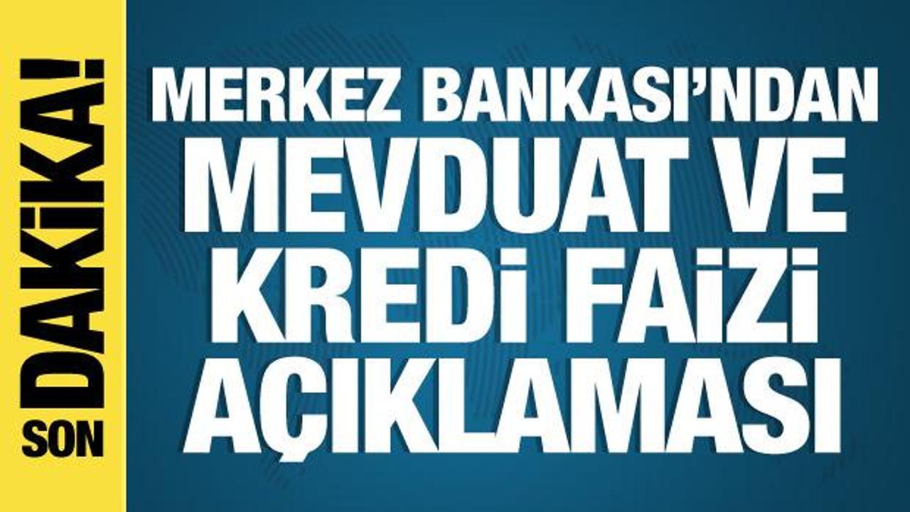 Merkez Bankası’ndan kredi ve mevduat faizi açıklaması