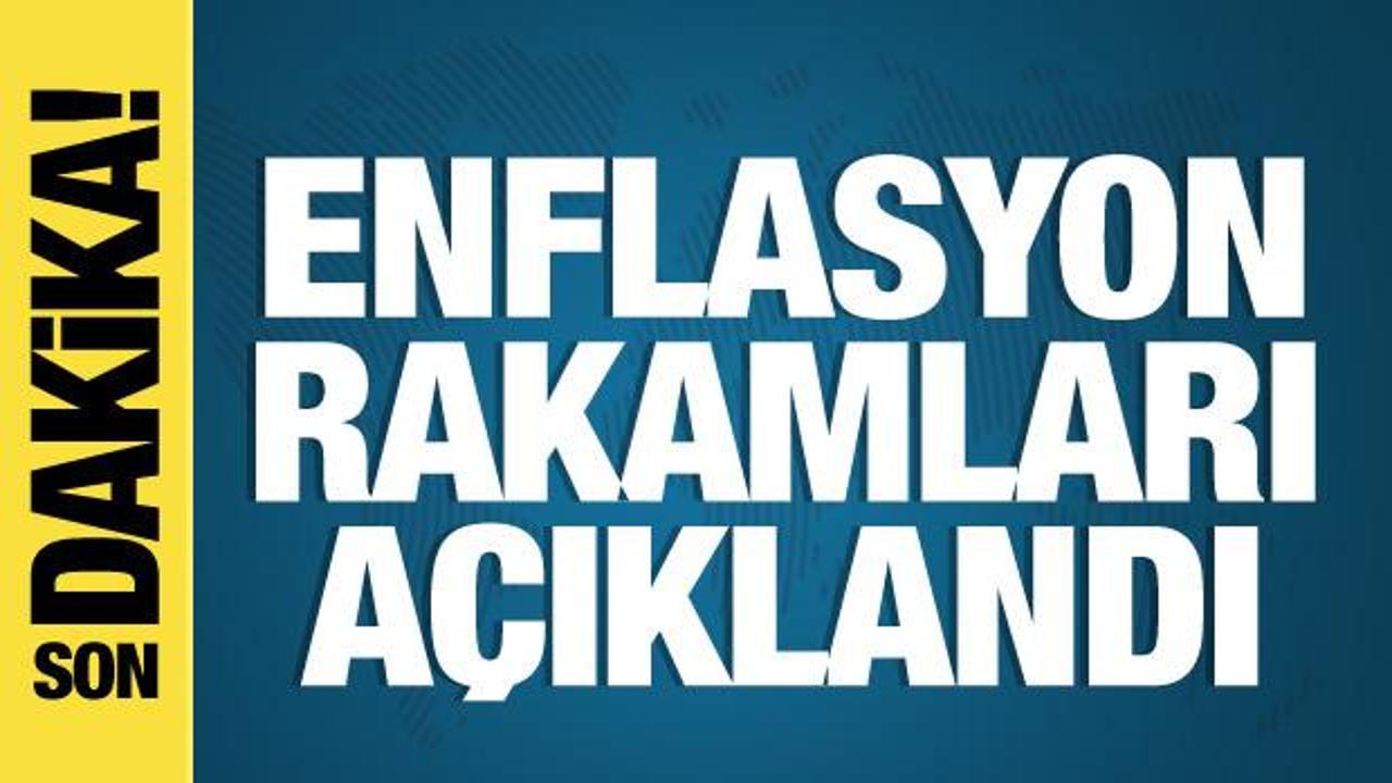 Ocak ayı enflasyon rakamları açıklandı