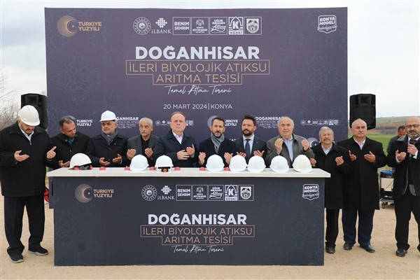 Konya’da İleri Biyolojik Atık Su Arıtma Tesisinin temeli atıldı