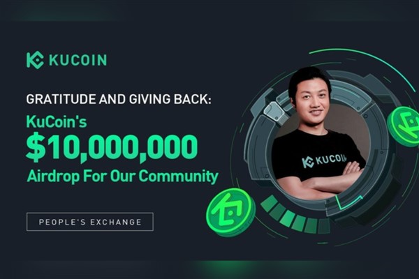 KuCoin,topluluk desteği için KCS ve BTC’de 10 milyon dolarlık teşekkür Airdropu’nu duyurdu