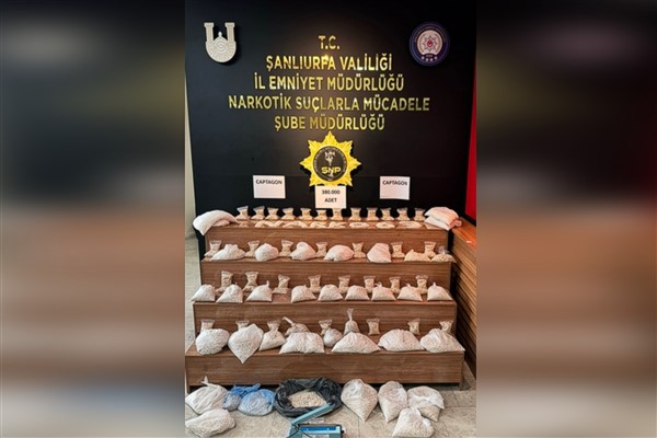 Şanlıurfa’da 380 bin uyuşturucu hap ele geçirildi