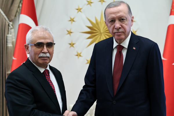 Cumhurbaşkanı Erdoğan, AYM Başkanı Özkaya’yı kabul etti