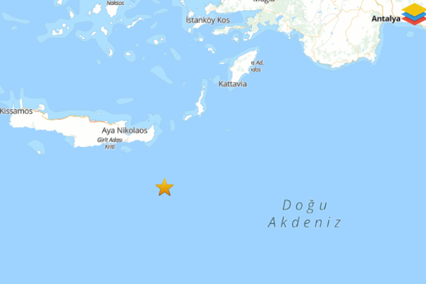 Akdeniz’de deprem