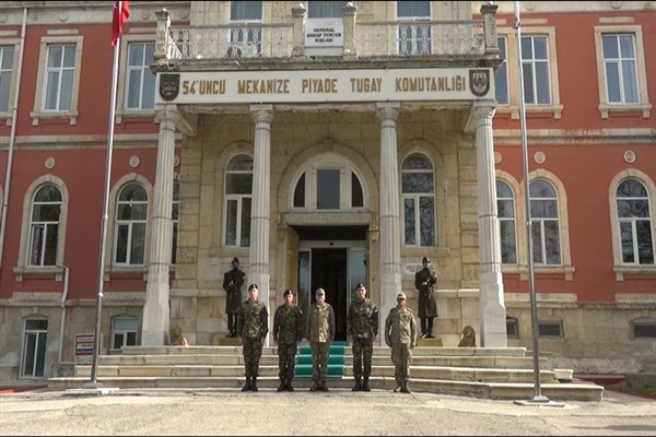 Yunanistan askeri heyeti 54’üncü Mekanize Piyade Tugay Komutanlığını ziyaret etti