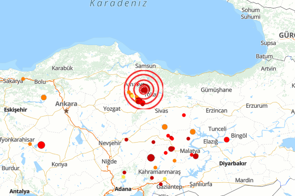 Tokat’ta deprem