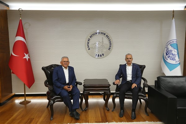 Ulaştırma ve Altyapı Bakanı Uraloğlu’dan Başkan Büyükkılıç’a ziyaret