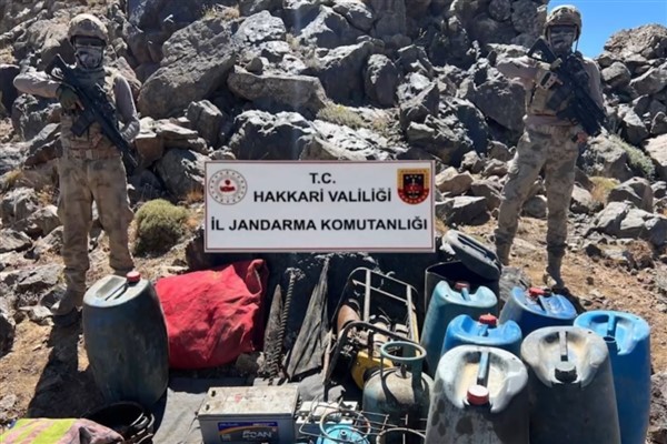 Gürz-17 operasyonlarında 71 mağara, sığınak ve barınma alanı imha edildi