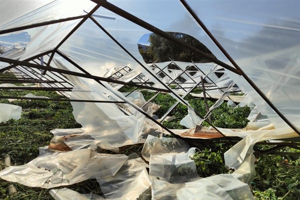 Alanya’da zarar gören seralarda hasar tespit çalışması yapıldı