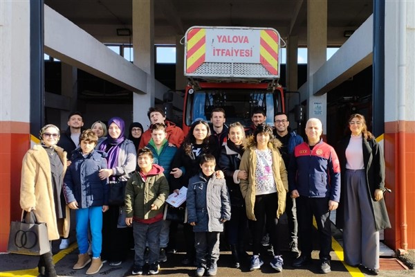 Yalova İtfaiyesi, Alime Paşa Özel Eğitim Uygulama Okulu öğrencilerini ağırladı