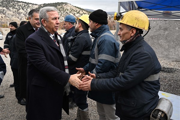 Başkan Yavaş’tan grevdeki maden işçilerine destek ziyareti