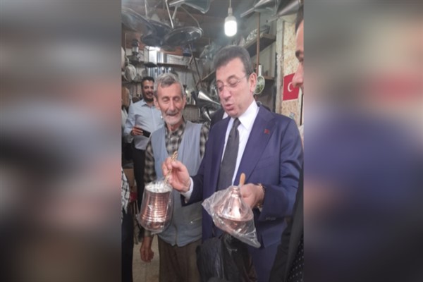 İmamoğlu, Antakya Uzun Çarşı esnafını ziyaret etti