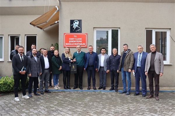 İzmit Belediyesi yetkilileri, Akpınar ve Şirintepe’yi ziyaret etti