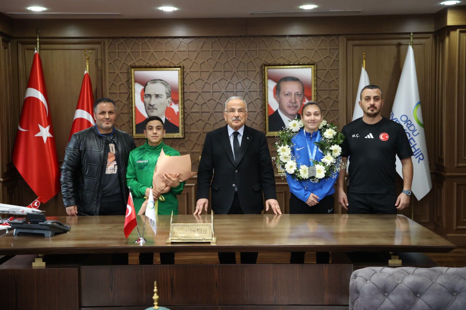 Başkan Güler, sporcuları ağırladı