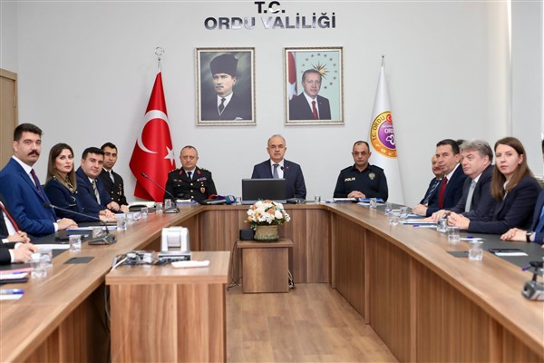 Ordu’da 11 aylık güvenlik, asayiş ve trafik durumu değerlendirildi