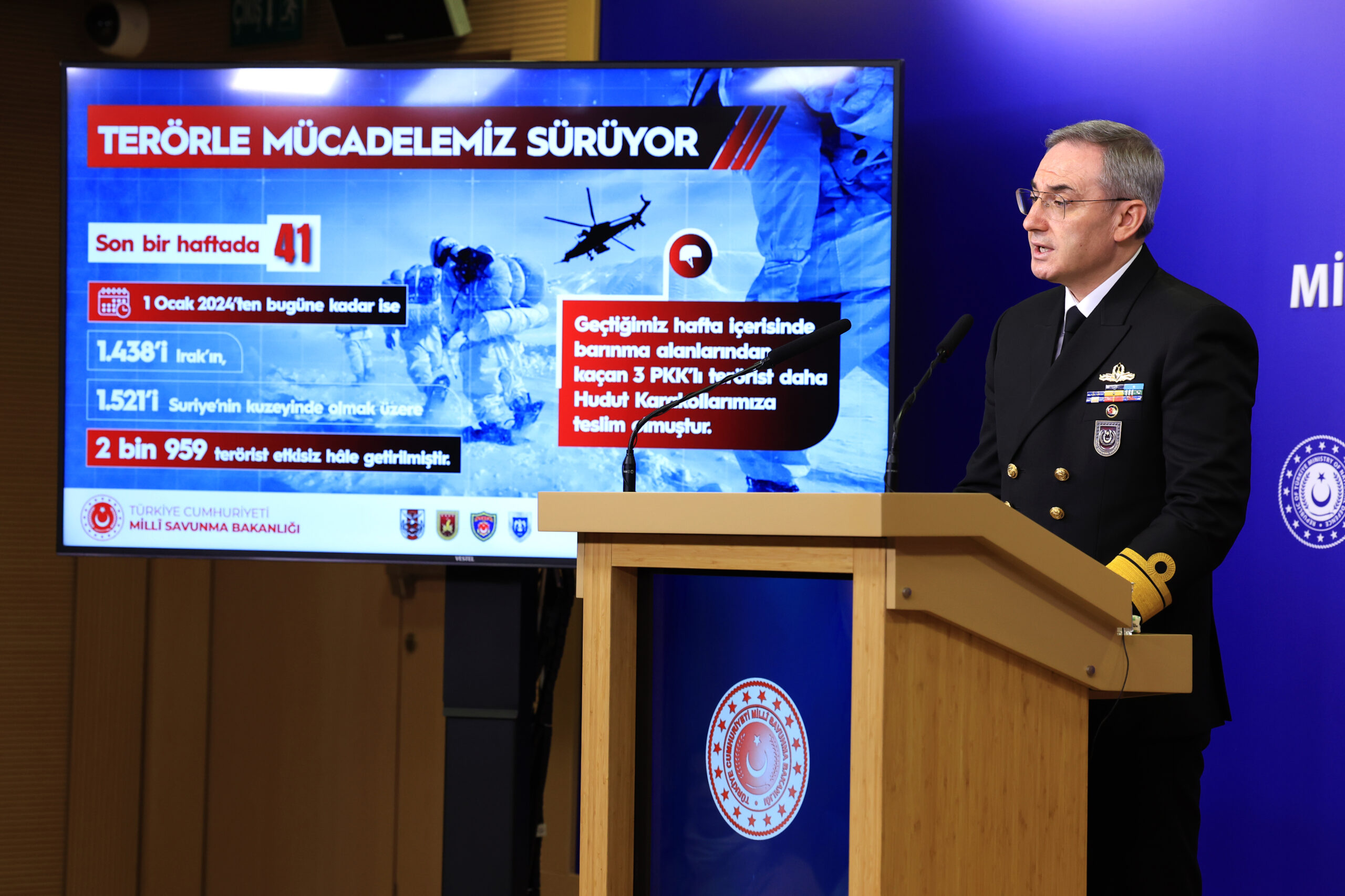 MSB: Son 1 haftada 41 terörist etkisiz hale getirildi