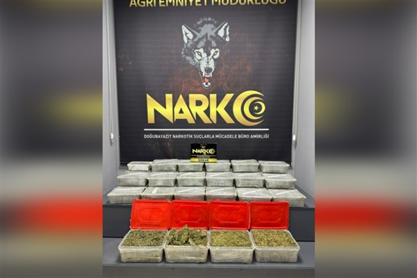 Ağrı’da 28 kilo 706 gram esrar ele geçirildi