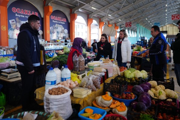 Düzce’de pazaryerinde sıkı denetim