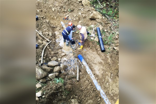 Akçakoca’nın köylerinde içme suyu çalışmaları