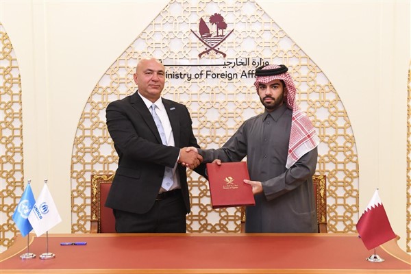 Katar Devleti ve UNHCR arasında iş birliğini güçlendirmek için anlaşma imzalandı