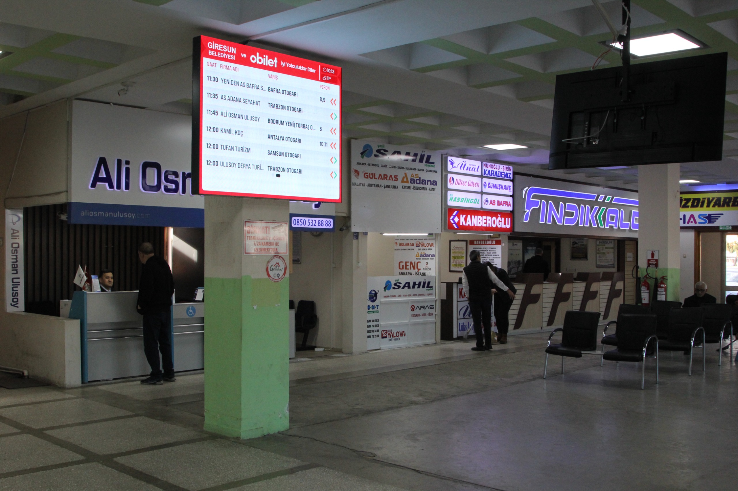 Giresun otobüs terminali yoğun bir dönem yaşadı