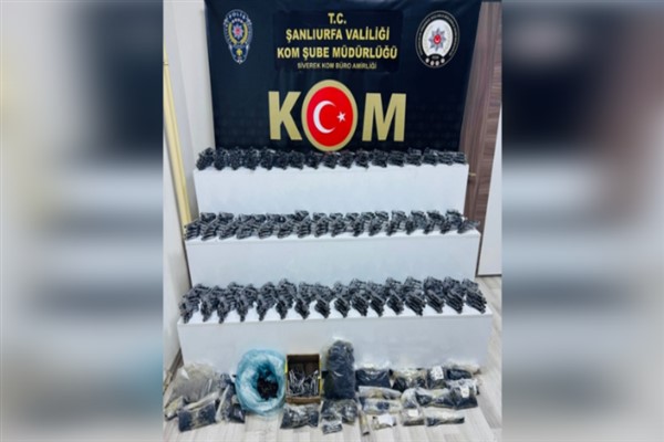 Şanlıurfa’da binlerce silah parçası ele geçirildi