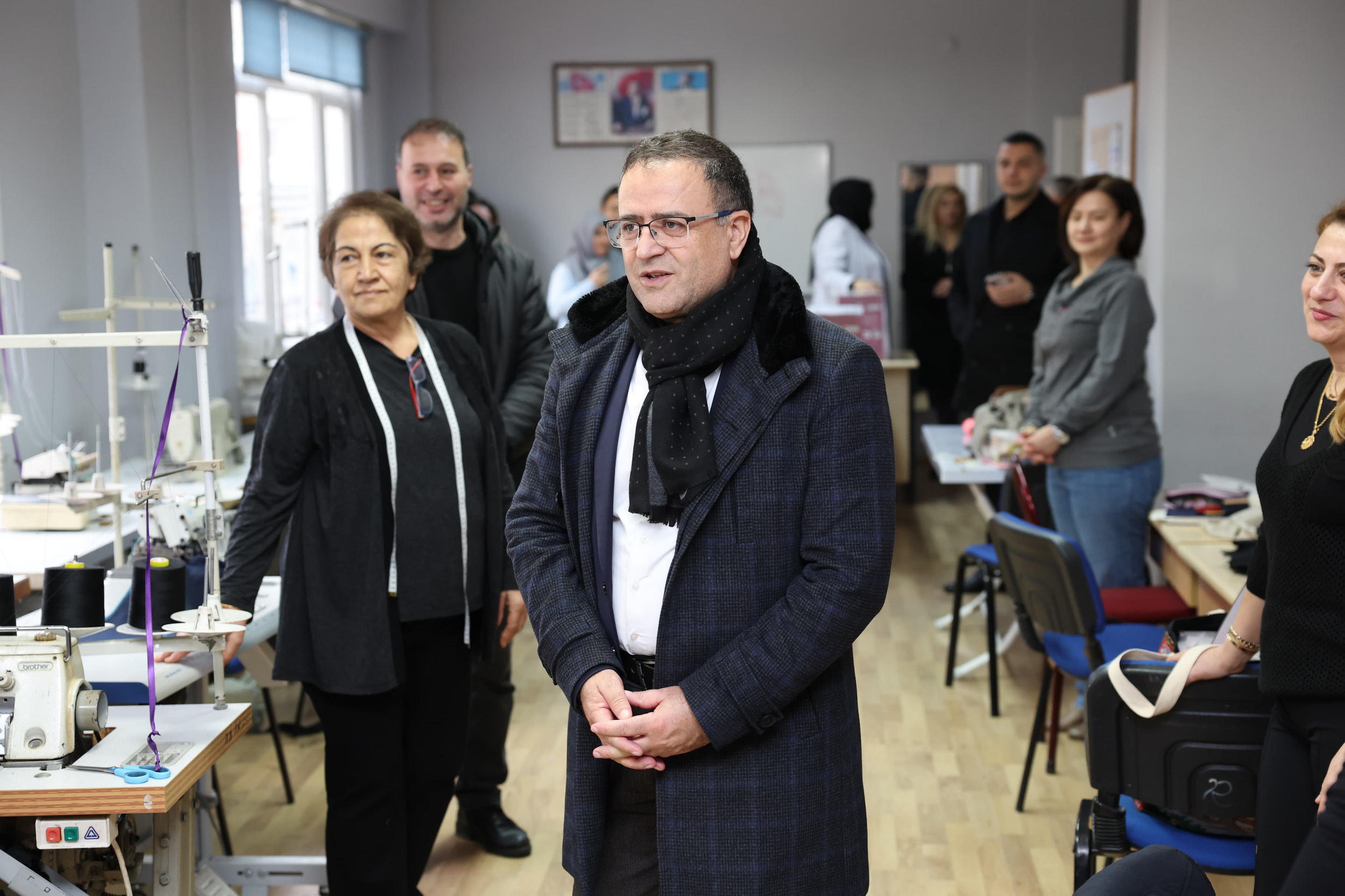 Başkan Gökçe, kursiyerleri ziyaret etti