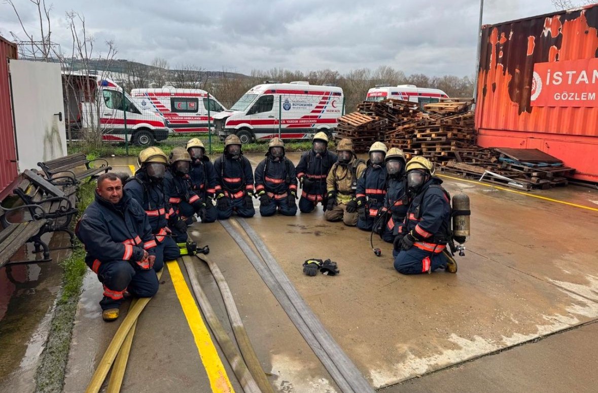 Giresun İtfaiye ekipleri, İstanbul Büyükşehir Belediyesi İtfaiyesinden eğitim alıyor