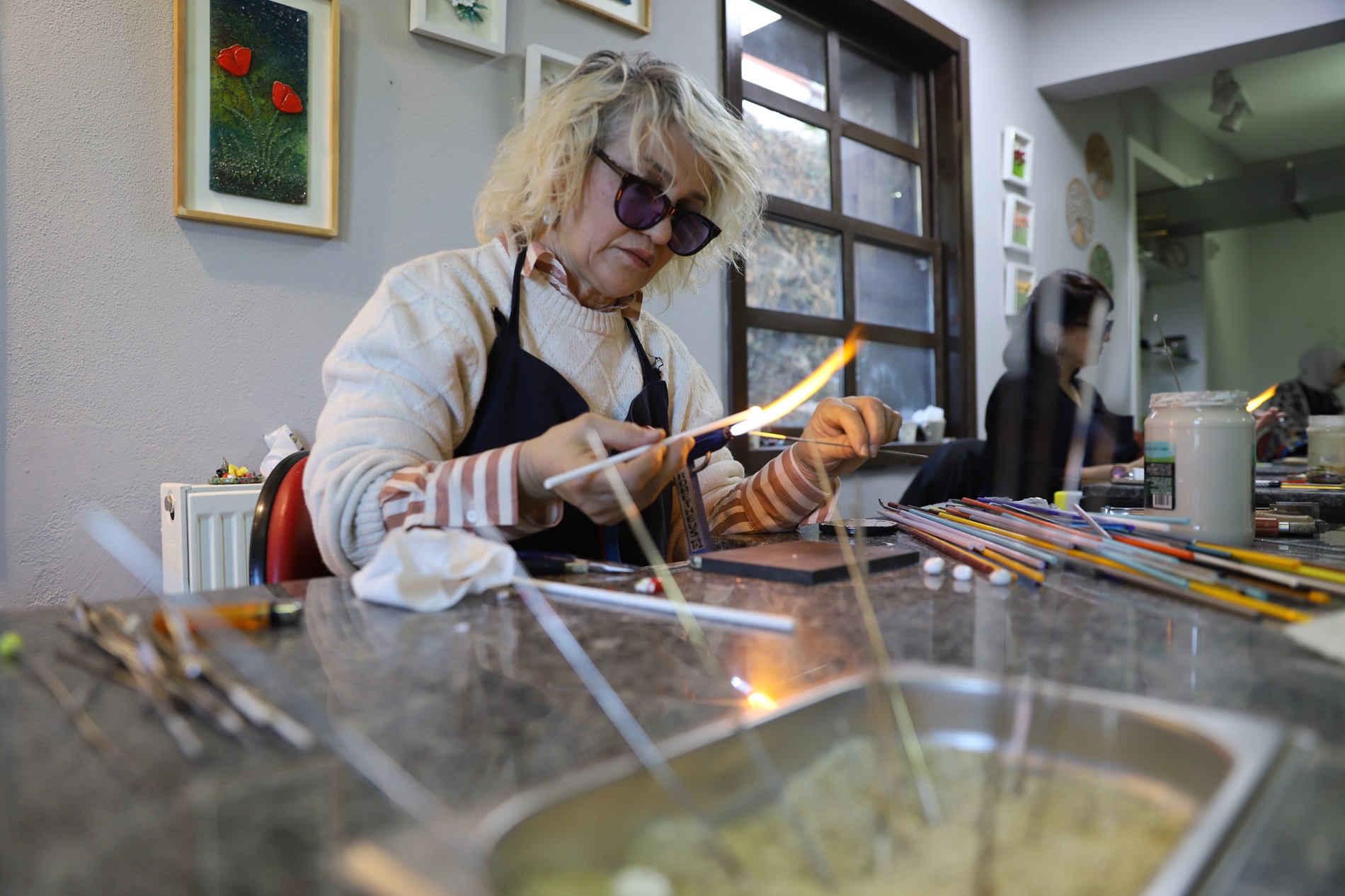 Ordu Büyükşehir Belediyesinden Cam Sanatları Atölyesi