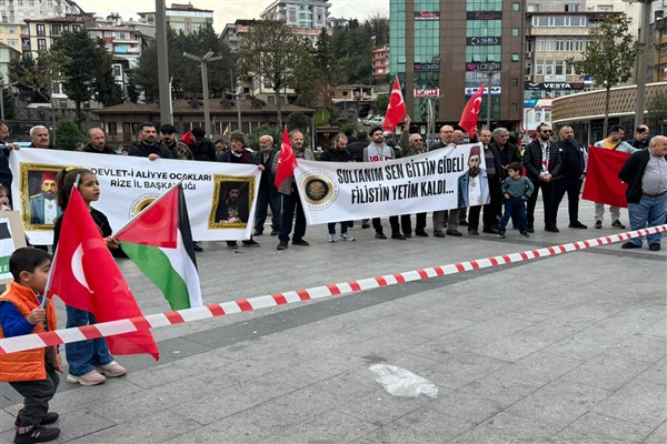 Dr. Sağlam’dan Rize’de İsrail protestosu