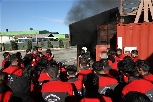 OBİTEM’de Sivil Savunma ve İtfaiyecilik programı öğrencileri ağırlandı