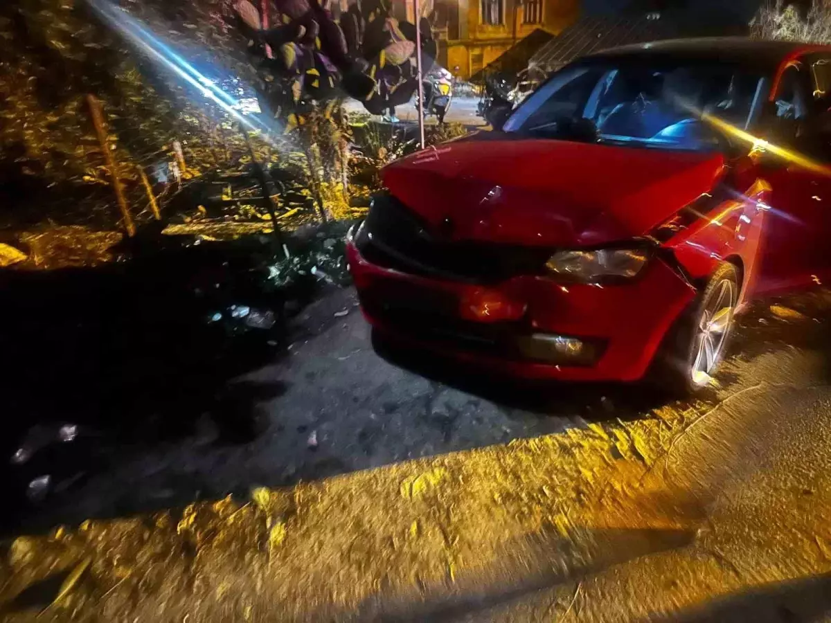 Antalya’da Kamyonet ve Otomobil Çarpıştı: 1 Yaralı