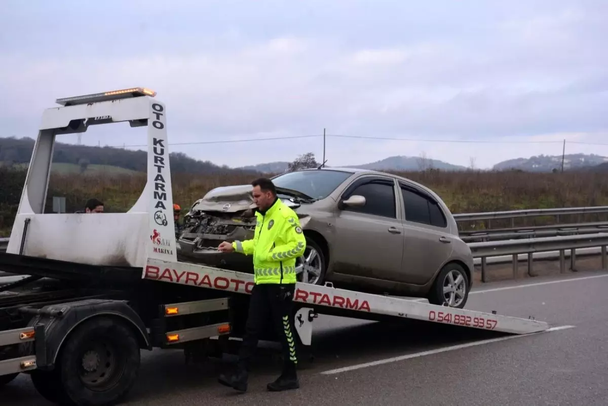 Sinop’ta Trafik Kazası: 1 Yaralı