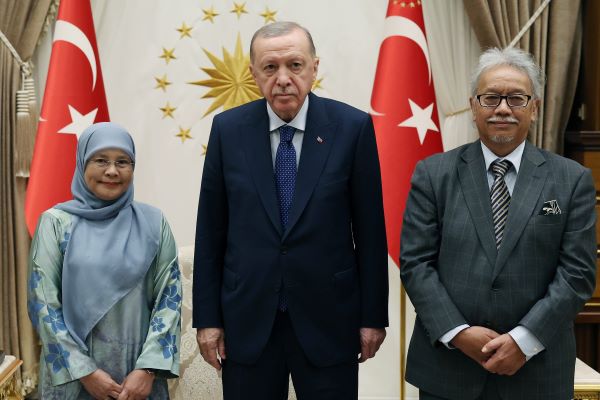Cumhurbaşkanı Erdoğan, Malezya yüksek mahkeme başkanlarını kabul etti